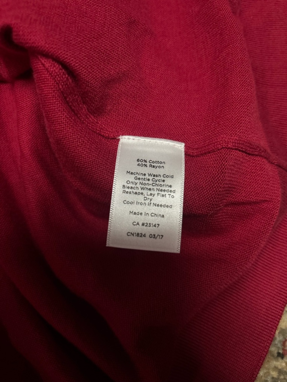 Talbots Raspberry Red Knit Cardigan - Picture 3 of 6